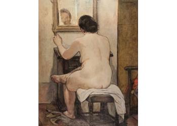 Nudo femminile allo specchio Nudo femminile allo specchio